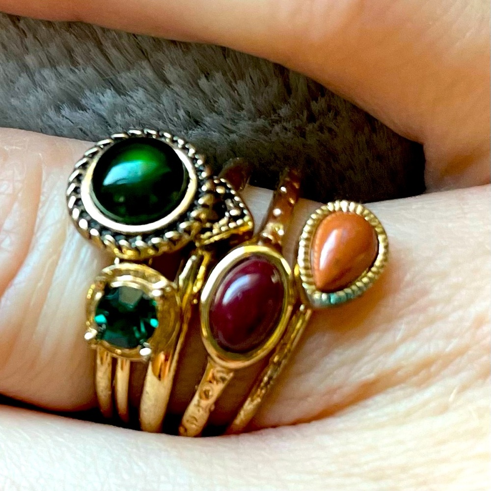 Set Of Five Stackable Rings